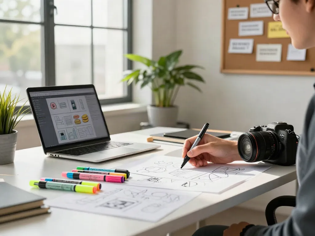 Highlighter manufacturer showcasing vibrant highlighter pens in a modern workspace.