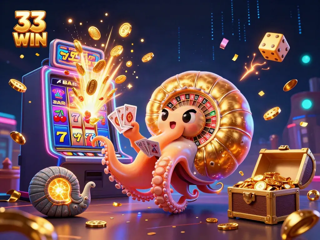 Experience the thrill of 33 WIN with vibrant 3D casino action and excitement!