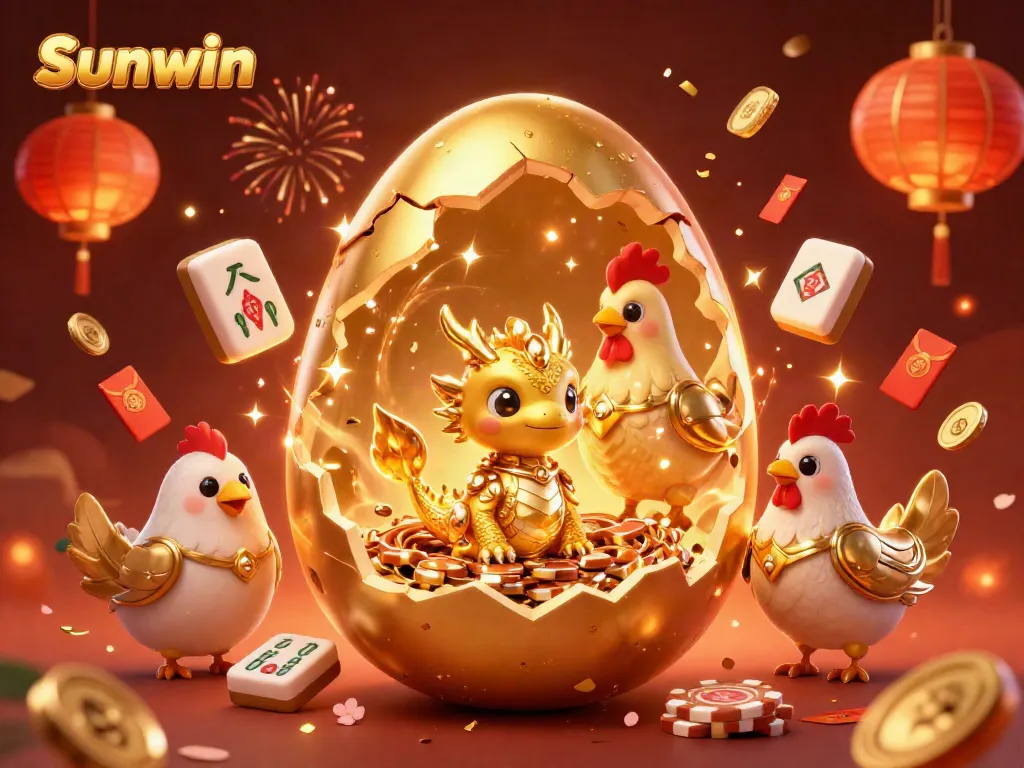 Engage with the Sunwin casino experience featuring golden dragon and poker chips